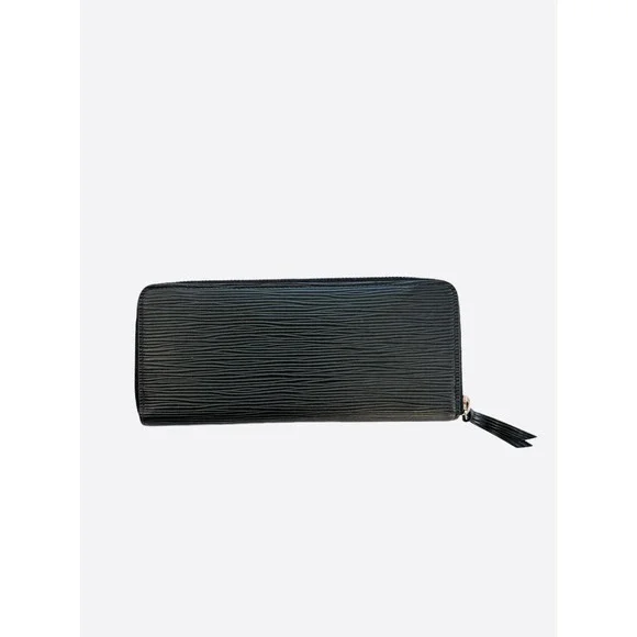 Louis Vuitton Black EPI Clemence Wallet
